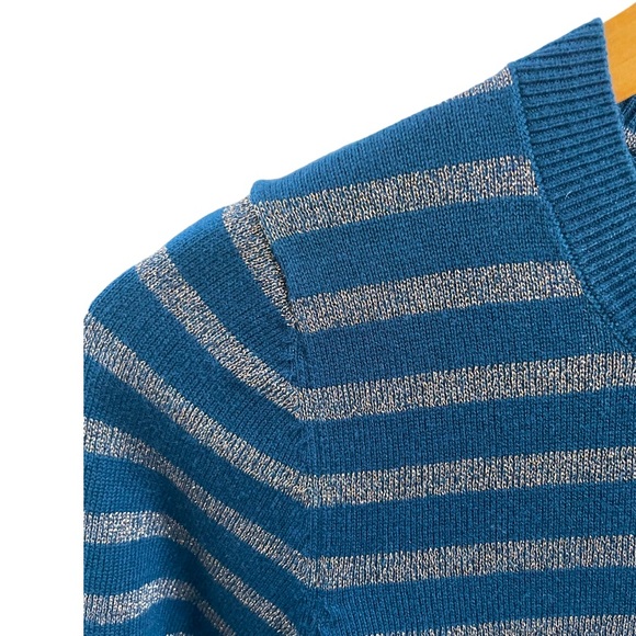 Boden Navy Crewneck Striped Sweater Small - Picture 3 of 9